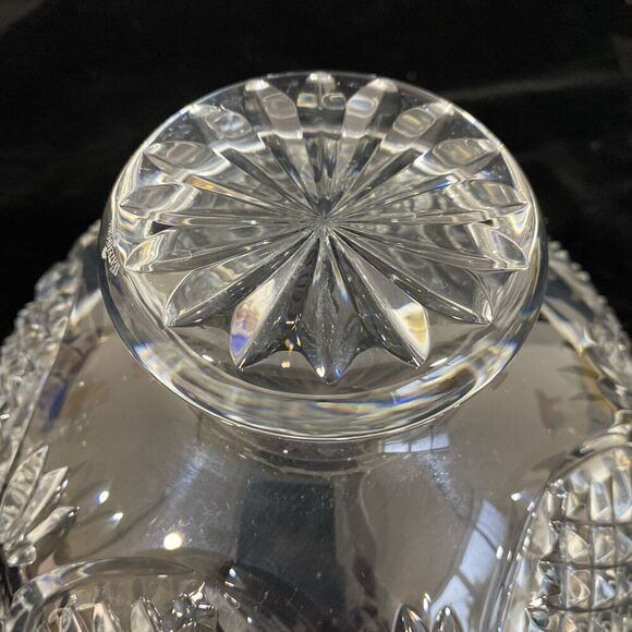 WATERFORD CRYSTAL WEDDING HEIRLOOM 8" FOOTED BOWL HEARTS & DIAMONDS IRELAND - Picture 8 of 10